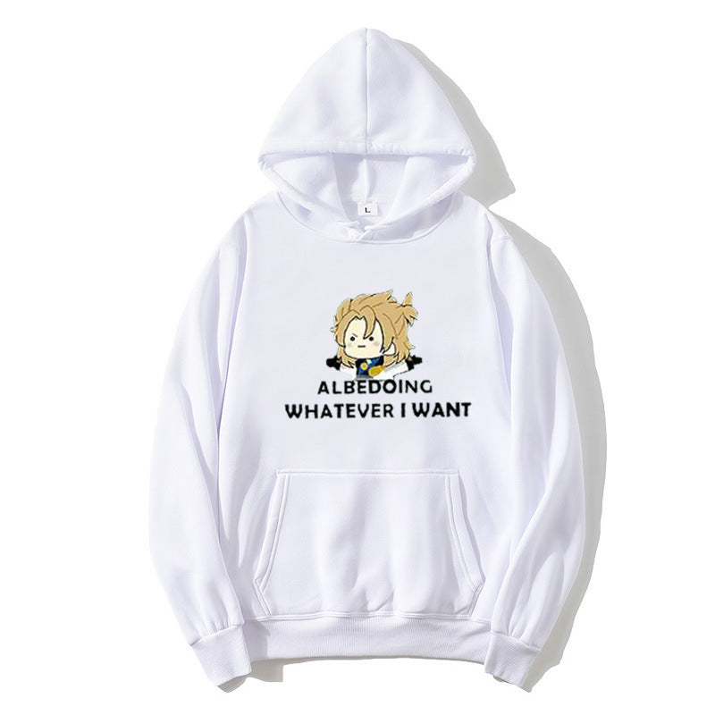 Kvinnors hoodie med konstnärlig grafisk design och motiverande text Mirla-Eva Jonsson