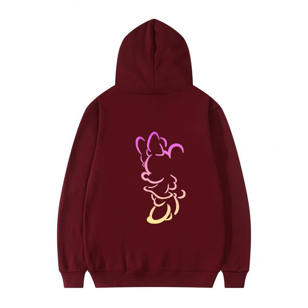 Kvinnors hoodie med konstnärlig molndesign och mjukt innerfoder Mirla-Eva Jonsson
