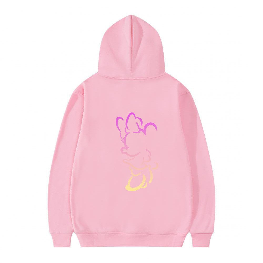 Kvinnors hoodie med konstnärlig molndesign och mjukt innerfoder Mirla-Eva Jonsson