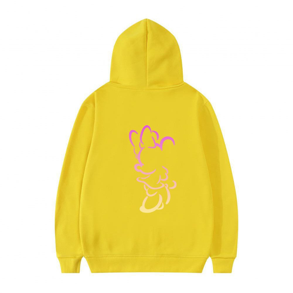 Kvinnors hoodie med konstnärlig molndesign och mjukt innerfoder Mirla-Eva Jonsson