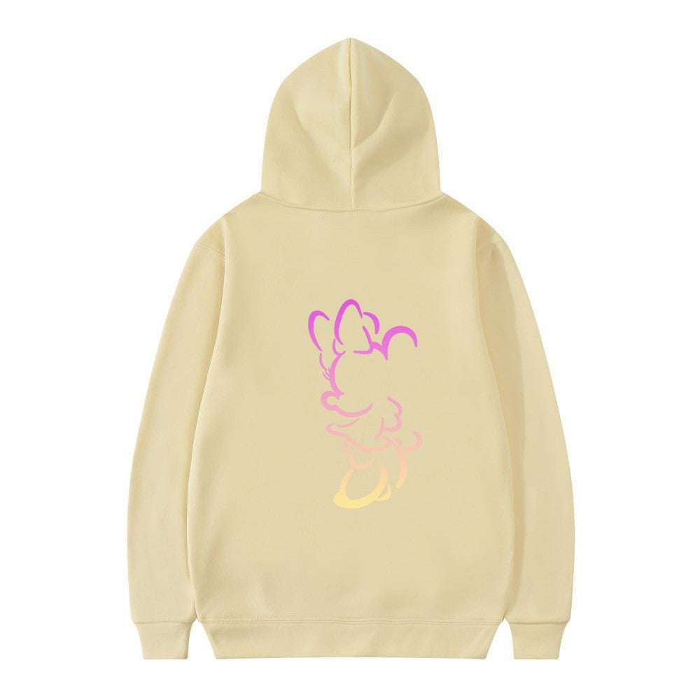 Kvinnors hoodie med konstnärlig molndesign och mjukt innerfoder Mirla-Eva Jonsson