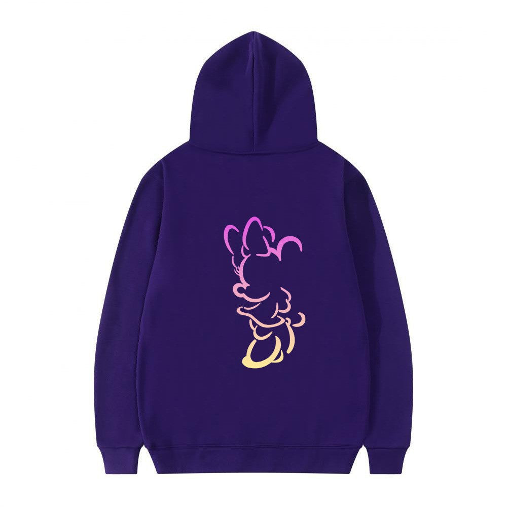 Kvinnors hoodie med konstnärlig molndesign och mjukt innerfoder Mirla-Eva Jonsson