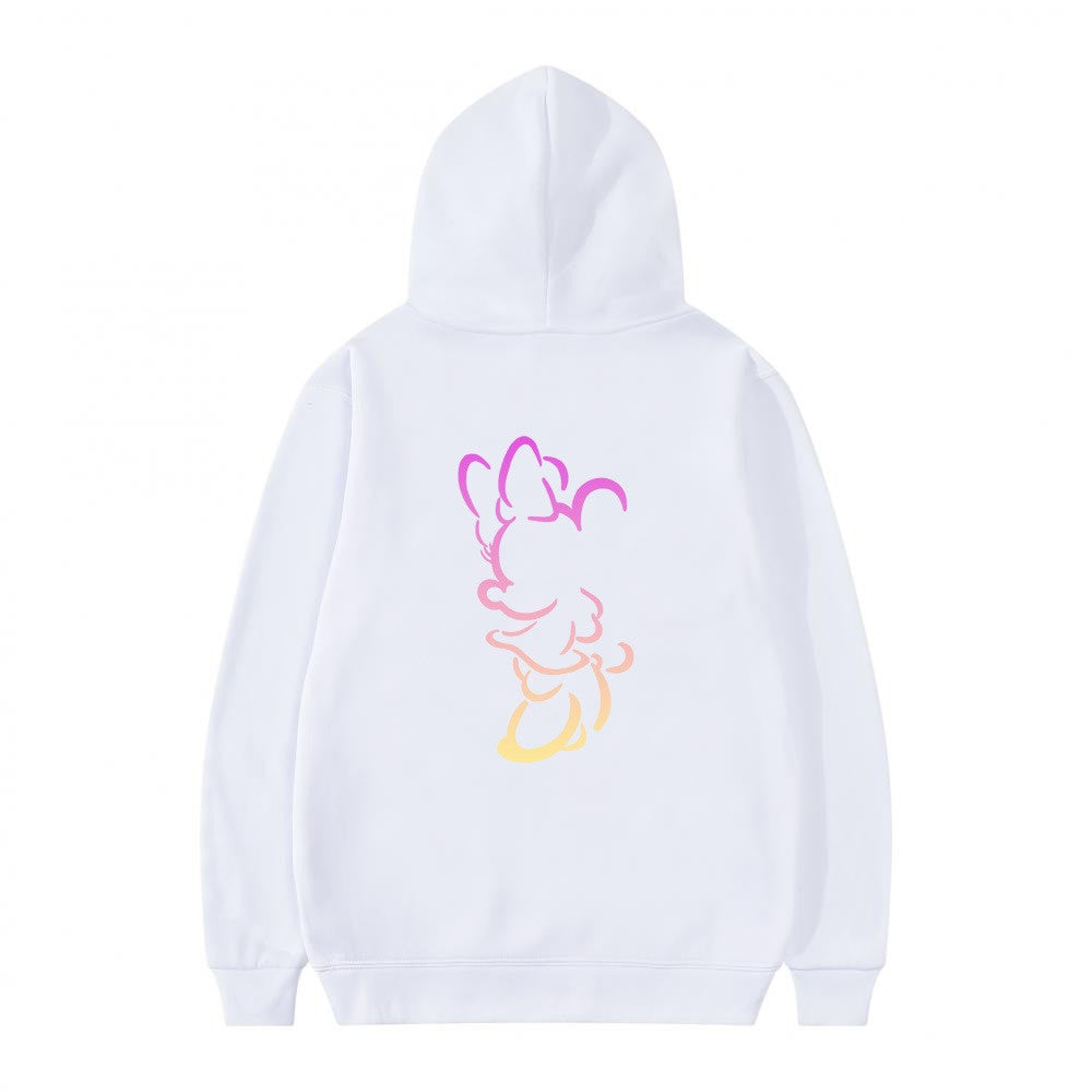 Kvinnors hoodie med konstnärlig molndesign och mjukt innerfoder Mirla-Eva Jonsson