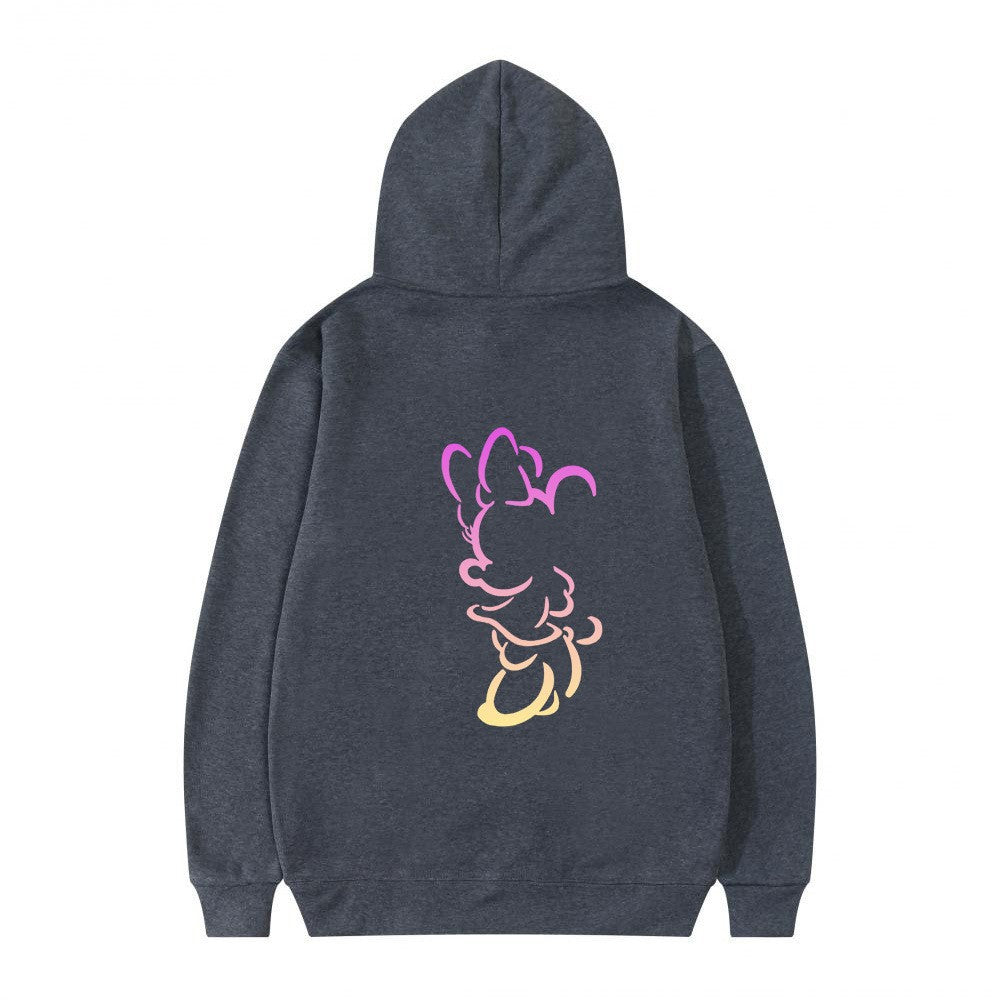 Kvinnors hoodie med konstnärlig molndesign och mjukt innerfoder Mirla-Eva Jonsson