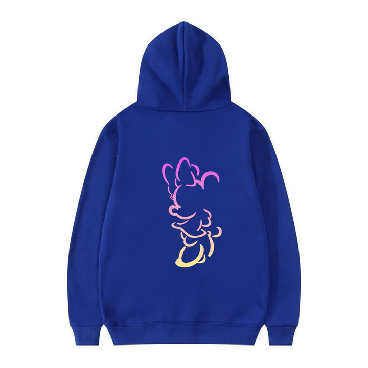Kvinnors hoodie med konstnärlig molndesign och mjukt innerfoder Mirla-Eva Jonsson