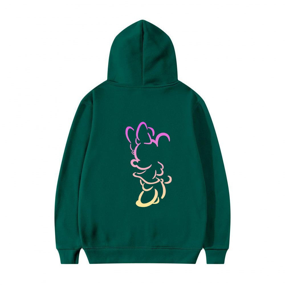 Kvinnors hoodie med konstnärlig molndesign och mjukt innerfoder Mirla-Eva Jonsson