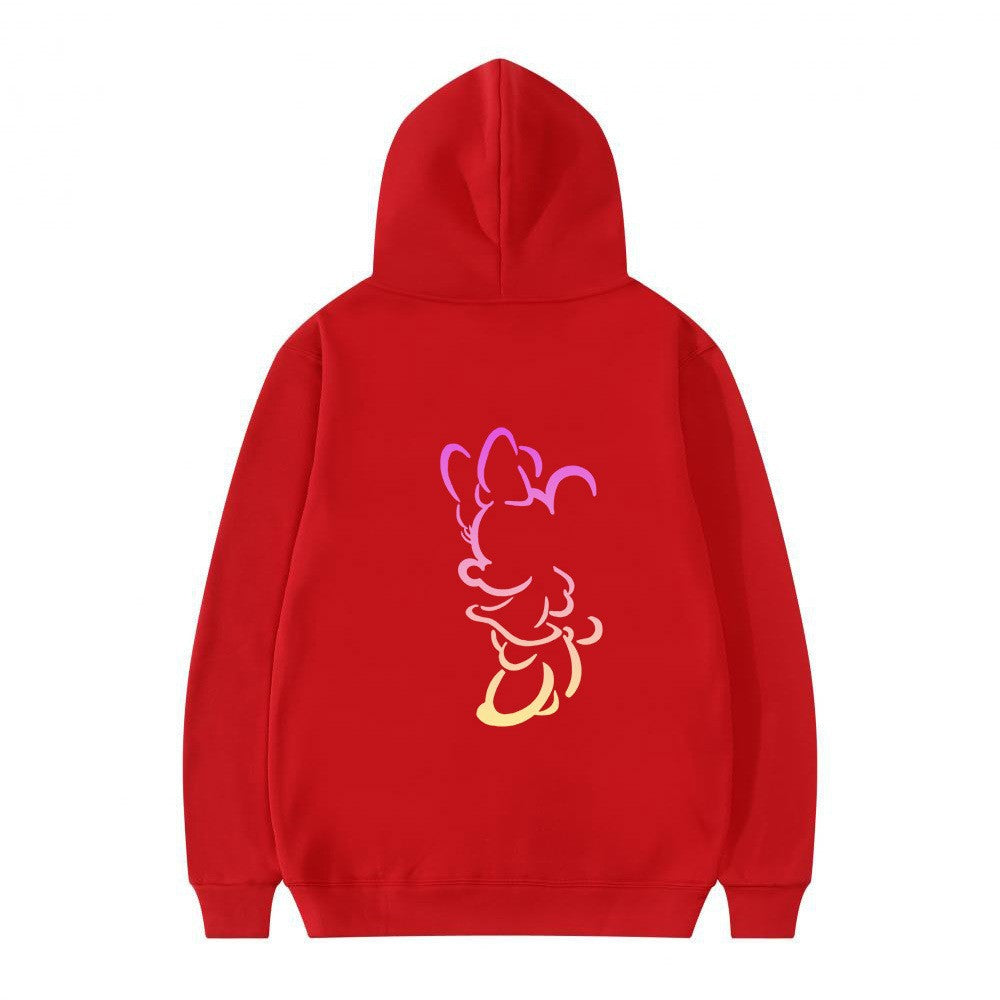 Kvinnors hoodie med konstnärlig molndesign och mjukt innerfoder Mirla-Eva Jonsson