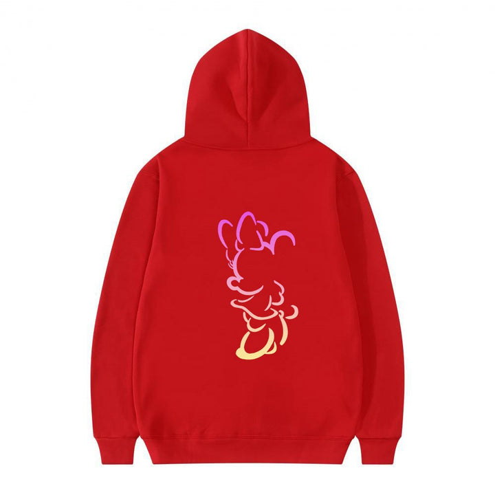 Kvinnors hoodie med konstnärlig molndesign och mjukt innerfoder Mirla-Eva Jonsson