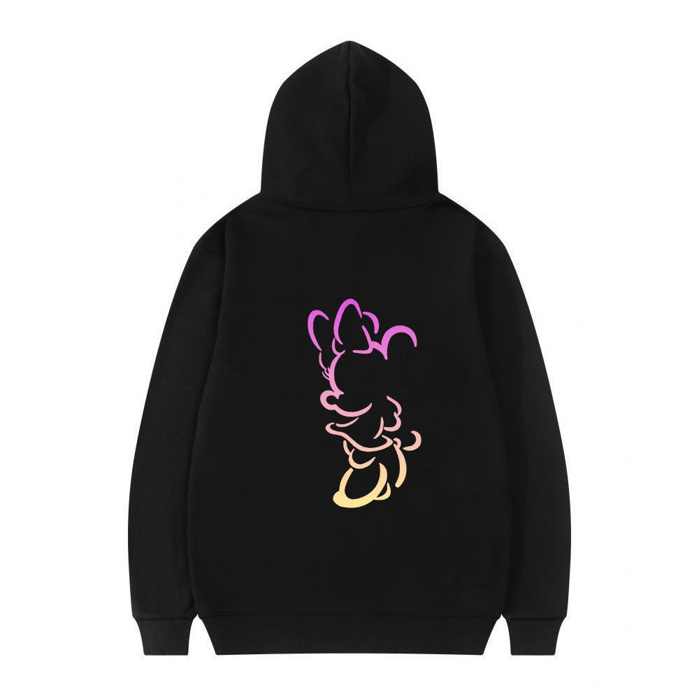 Kvinnors hoodie med konstnärlig molndesign och mjukt innerfoder Mirla-Eva Jonsson