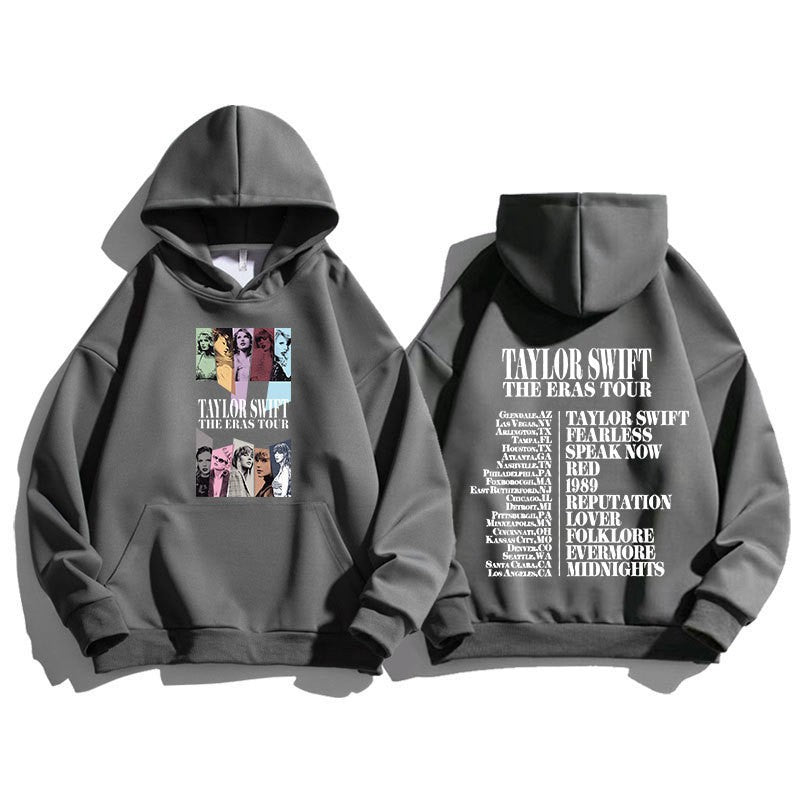 Kvinnors hoodie med konstnärlig motiv och inspirerande lista Mirla-Eva Jonsson