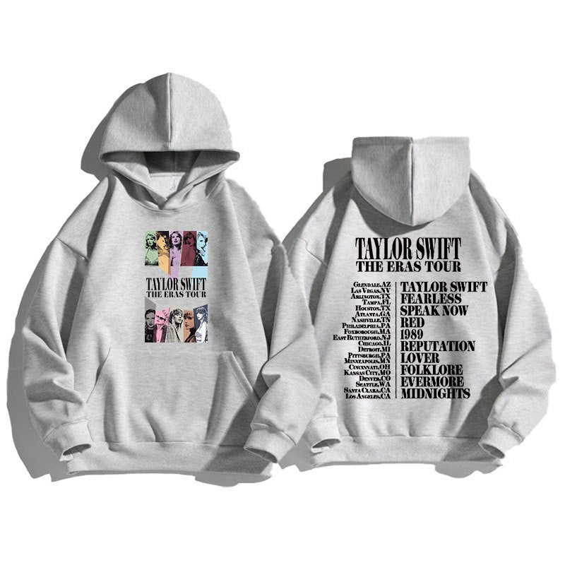 Kvinnors hoodie med konstnärlig motiv och inspirerande lista Mirla-Eva Jonsson