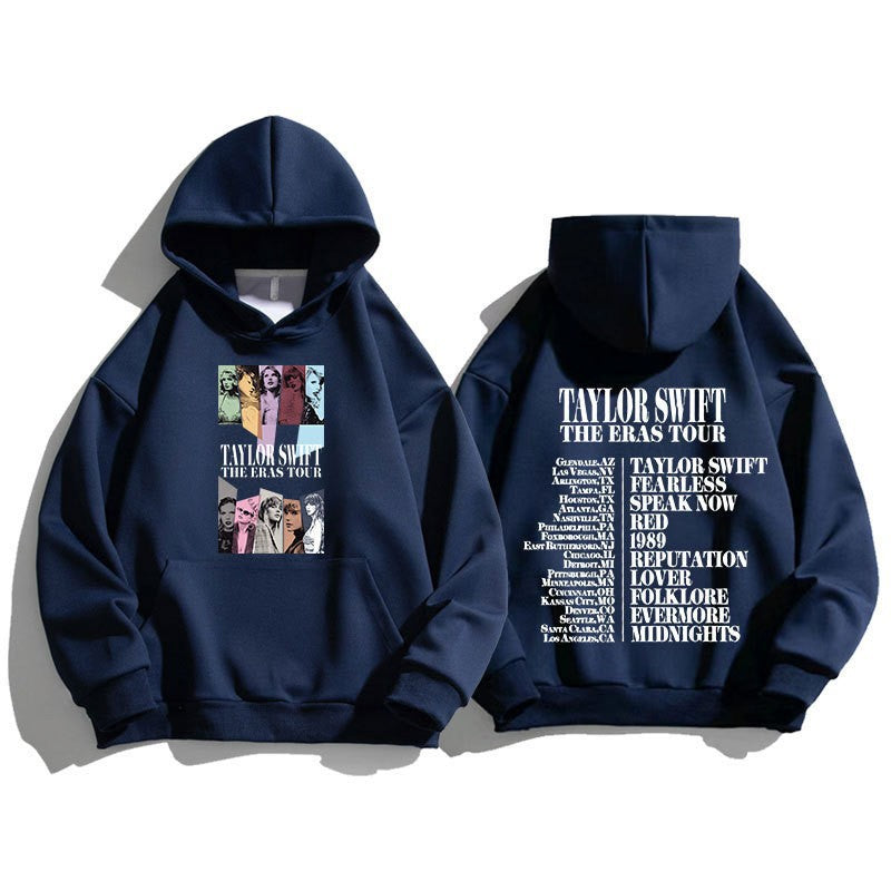 Kvinnors hoodie med konstnärlig motiv och inspirerande lista Mirla-Eva Jonsson