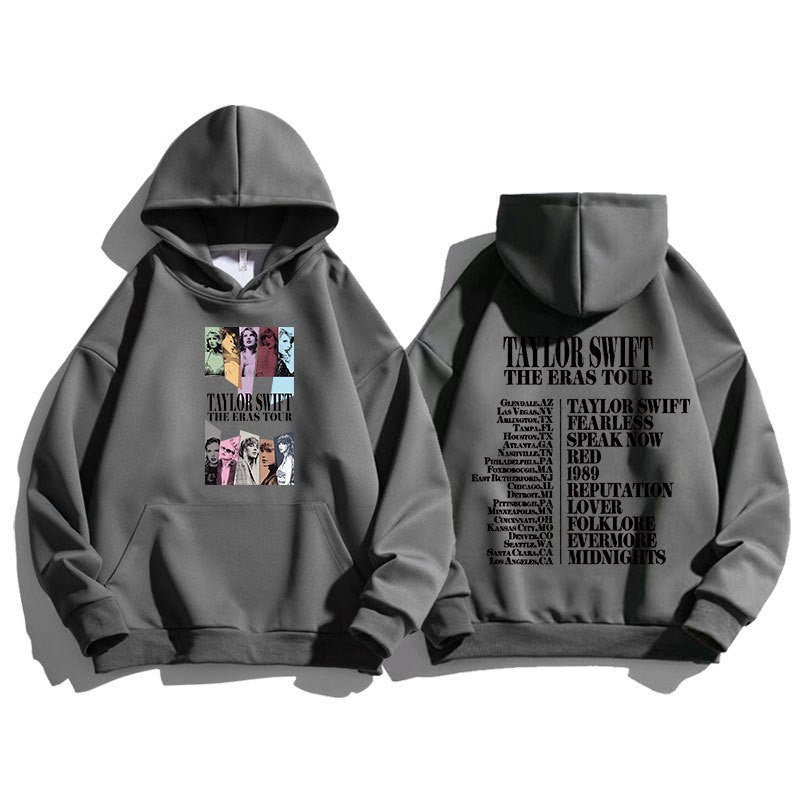 Kvinnors hoodie med konstnärlig motiv och inspirerande lista Mirla-Eva Jonsson