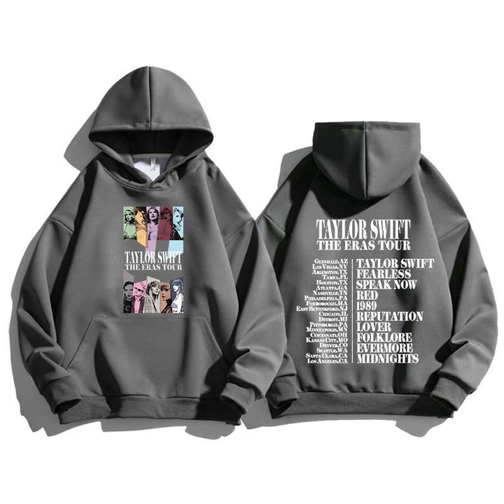 Kvinnors hoodie med konstnärlig motiv och inspirerande lista Mirla-Eva Jonsson