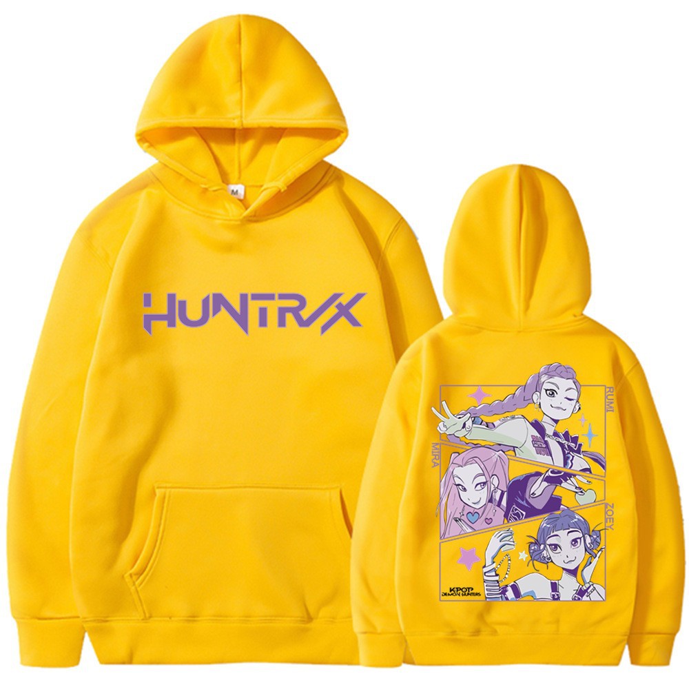 Kvinnors hoodie med konstnärligt animetryck Mirla-Eva Jonsson