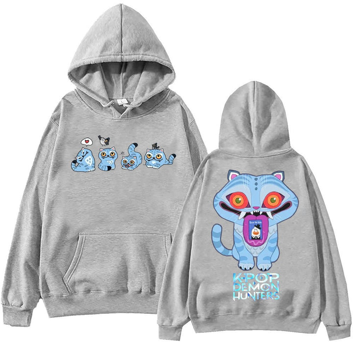 Kvinnors hoodie med konstnärligt djurmotiv och bekväm passform Mirla-Eva Jonsson