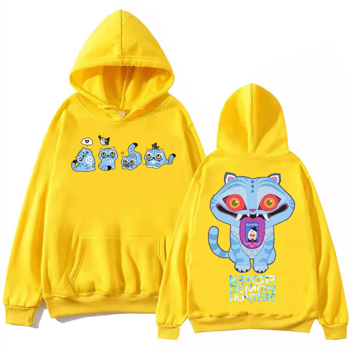 Kvinnors hoodie med konstnärligt djurmotiv och bekväm passform Mirla-Eva Jonsson