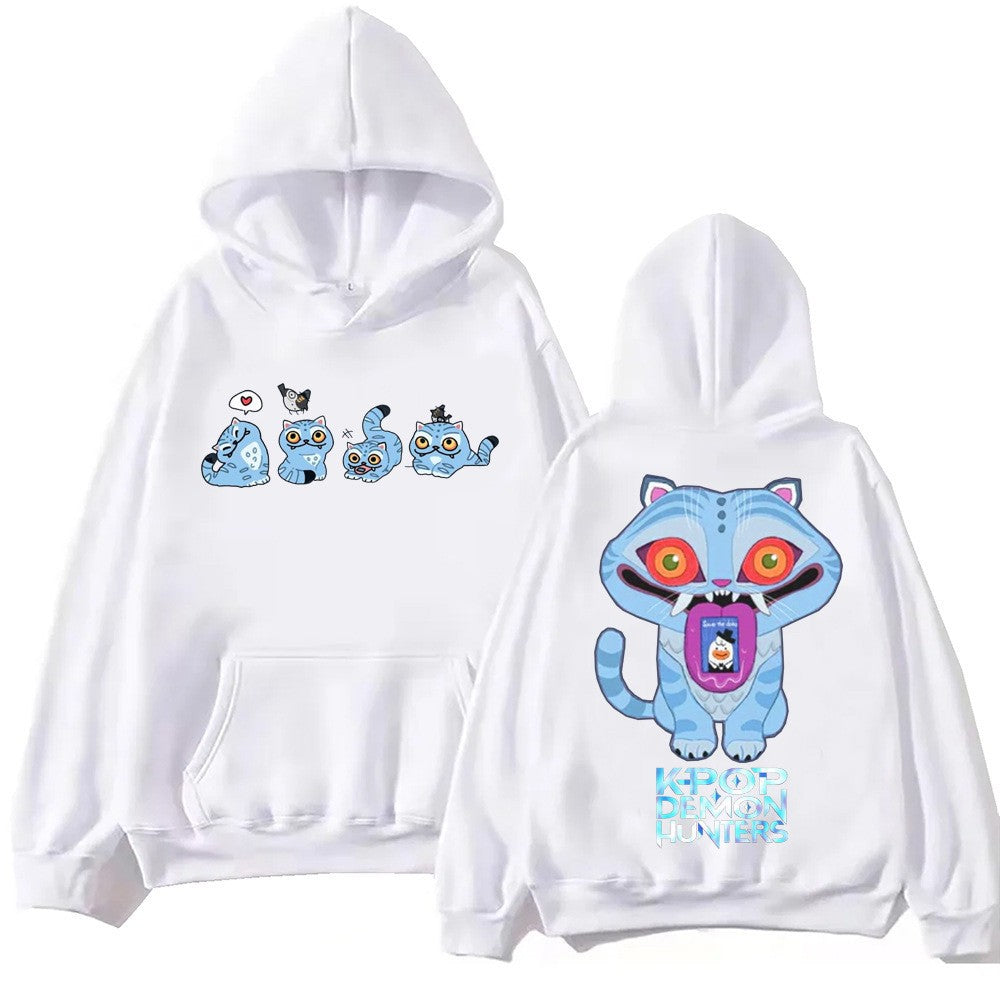 Kvinnors hoodie med konstnärligt djurmotiv och bekväm passform Mirla-Eva Jonsson