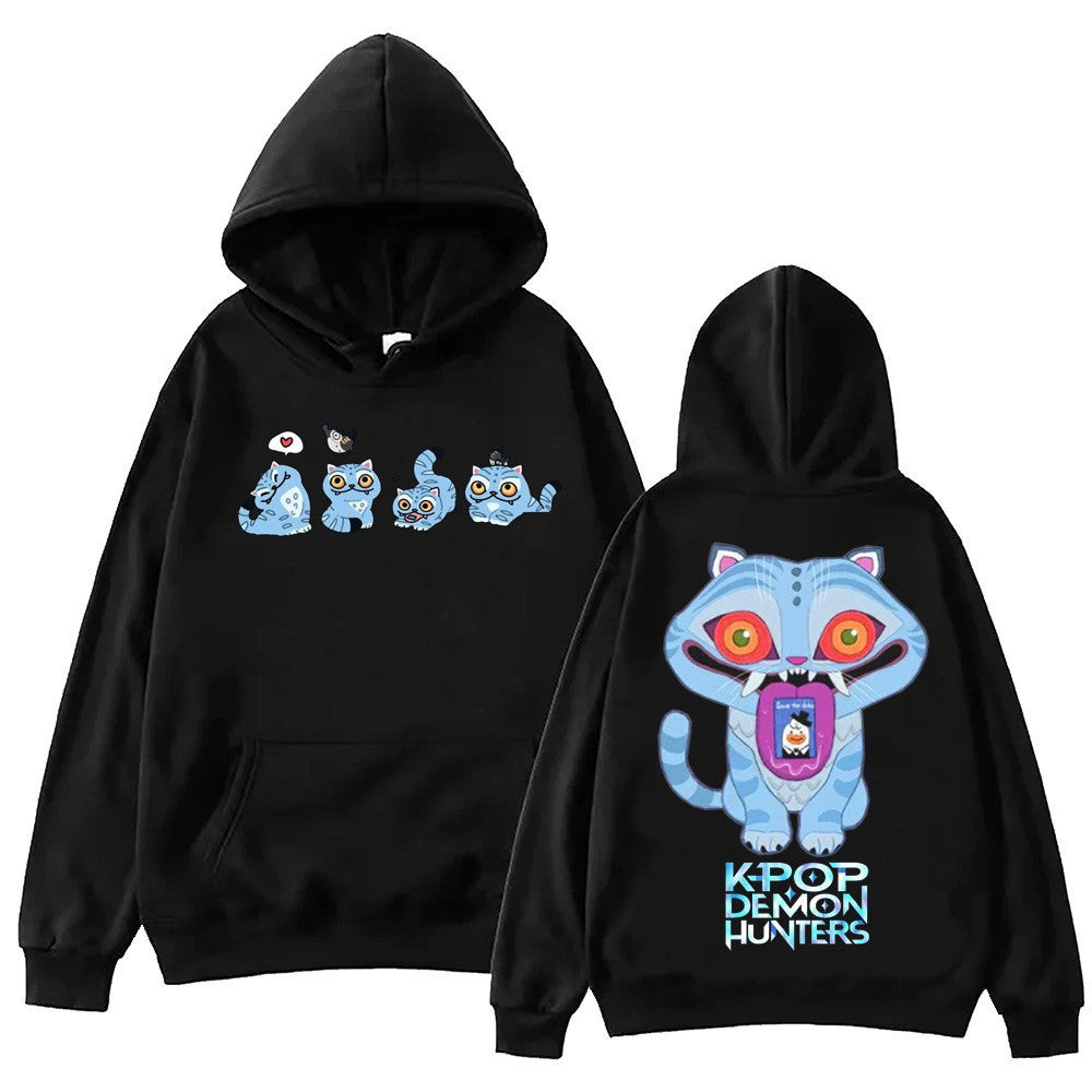 Kvinnors hoodie med konstnärligt djurmotiv och bekväm passform Mirla-Eva Jonsson