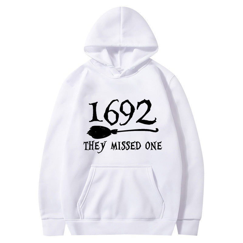 Kvinnors hoodie med kreativ Halloween-motiv och lös passform Mirla-Eva Jonsson