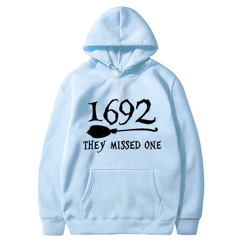 Kvinnors hoodie med kreativ Halloween-motiv och lös passform Mirla-Eva Jonsson