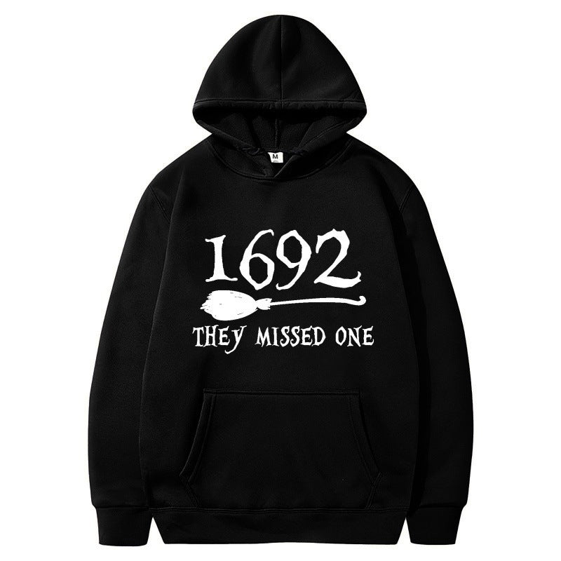 Kvinnors hoodie med kreativ Halloween-motiv och lös passform Mirla-Eva Jonsson