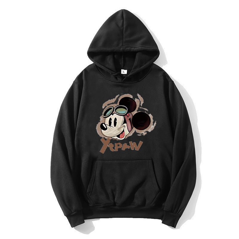 Kvinnors hoodie med kreativ Mickey Mouse-design Mirla-Eva Jonsson