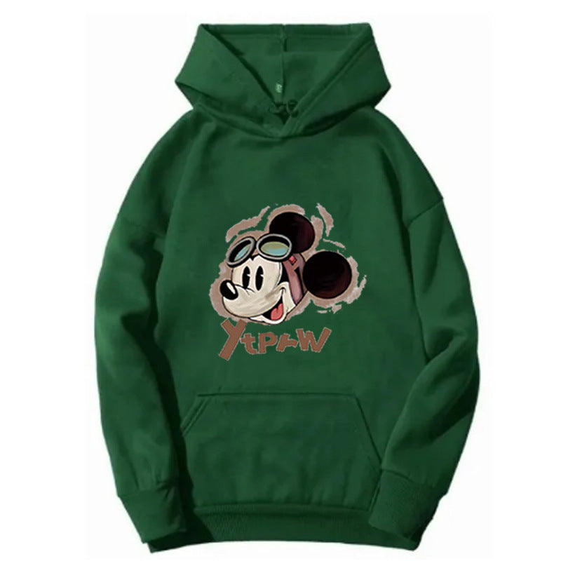 Kvinnors hoodie med kreativ Mickey Mouse-design Mirla-Eva Jonsson