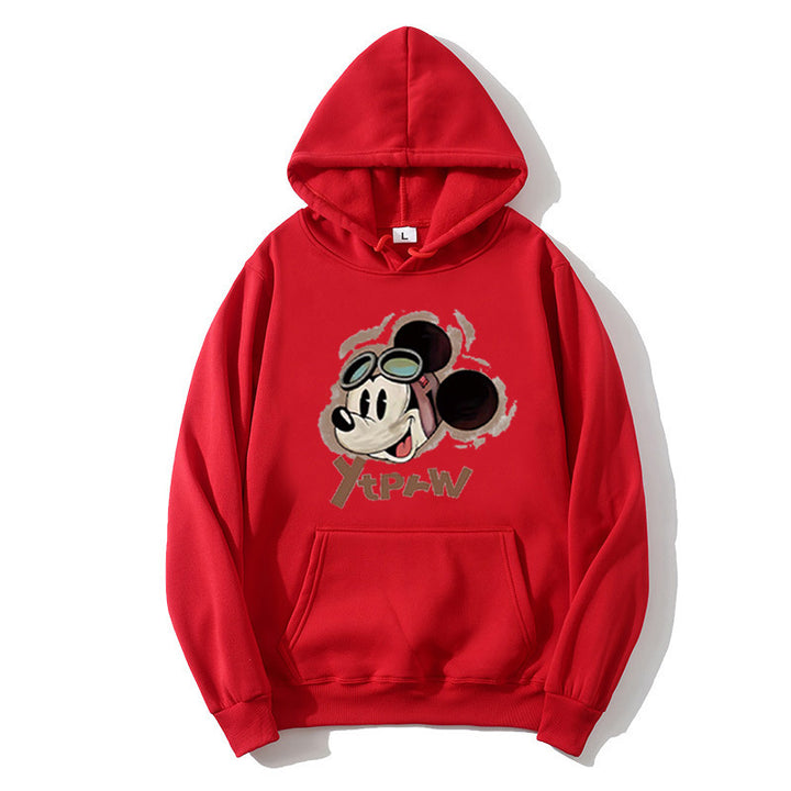 Kvinnors hoodie med kreativ Mickey Mouse-design Mirla-Eva Jonsson