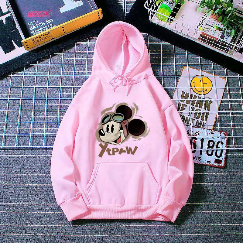Kvinnors hoodie med kreativ Mickey Mouse-design Mirla-Eva Jonsson
