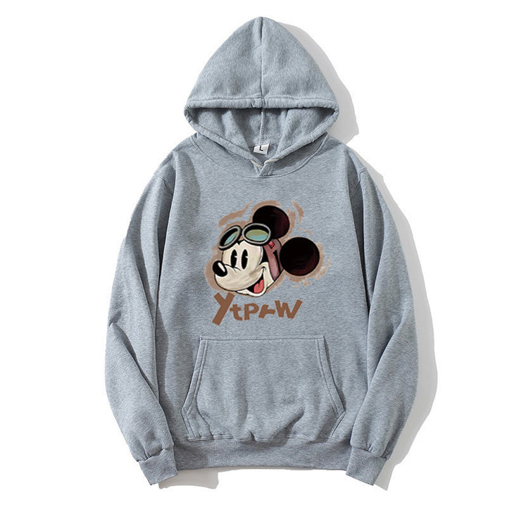 Kvinnors hoodie med kreativ Mickey Mouse-design Mirla-Eva Jonsson