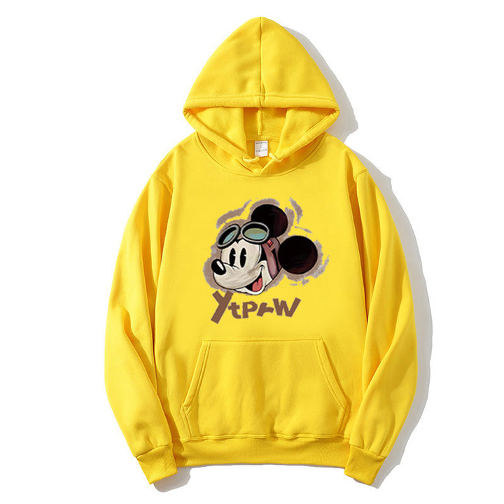 Kvinnors hoodie med kreativ Mickey Mouse-design Mirla-Eva Jonsson