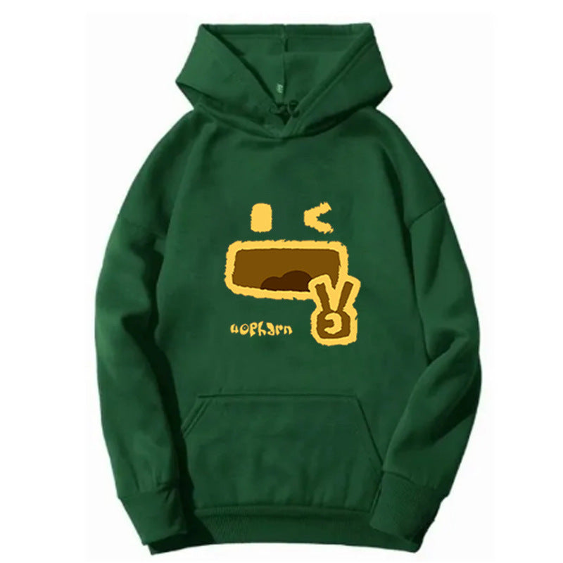 Kvinnors hoodie med kreativ emoji-design Mirla-Eva Jonsson