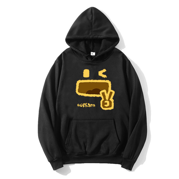 Kvinnors hoodie med kreativ emoji-design Mirla-Eva Jonsson