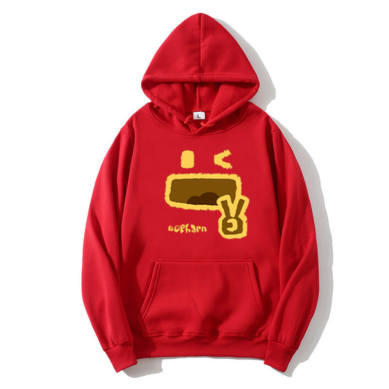 Kvinnors hoodie med kreativ emoji-design Mirla-Eva Jonsson
