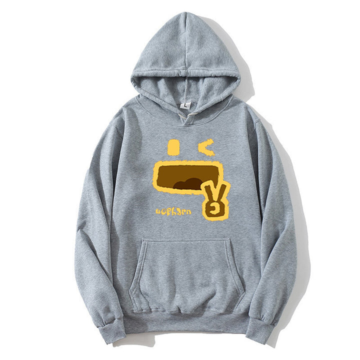 Kvinnors hoodie med kreativ emoji-design Mirla-Eva Jonsson