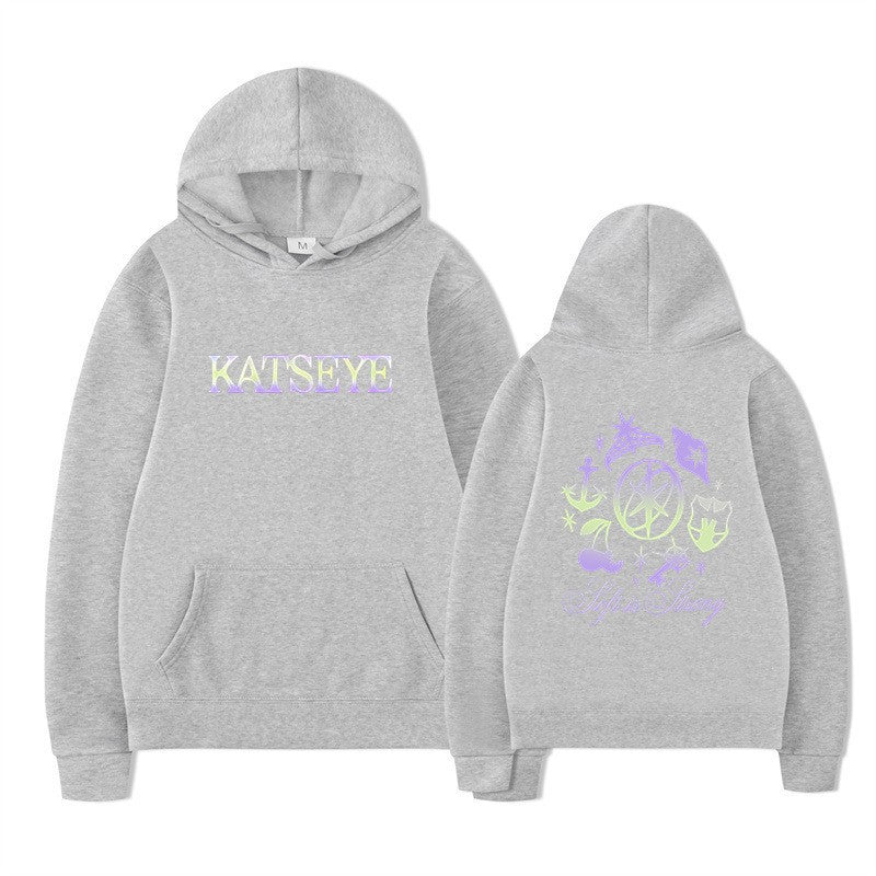 Kvinnors hoodie med kreativ grafik Mirla-Eva Jonsson