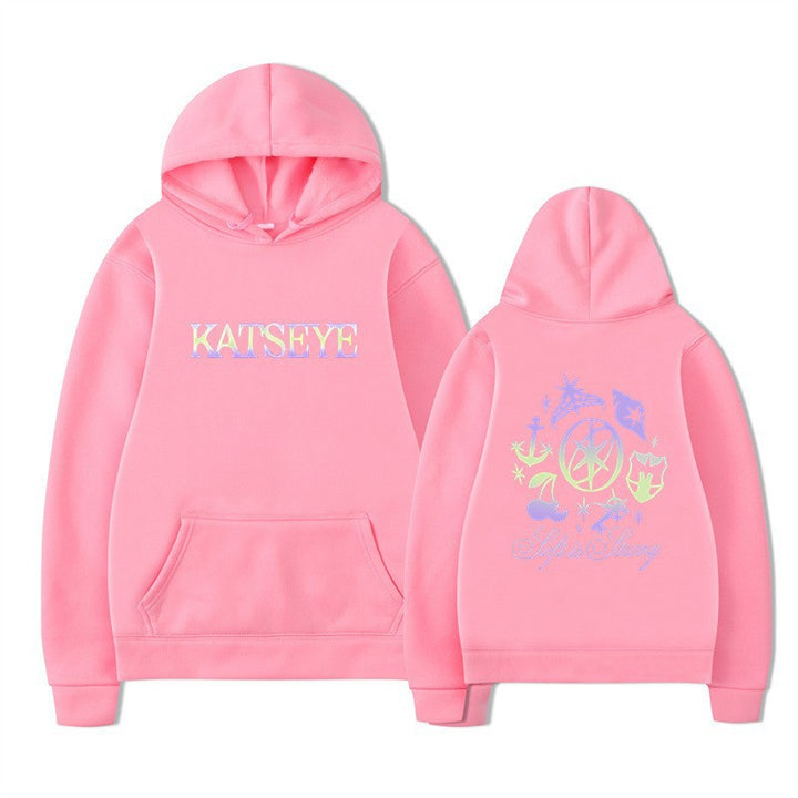 Kvinnors hoodie med kreativ grafik Mirla-Eva Jonsson