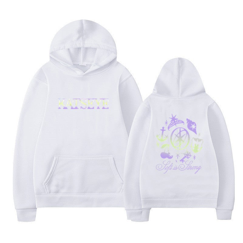 Kvinnors hoodie med kreativ grafik Mirla-Eva Jonsson