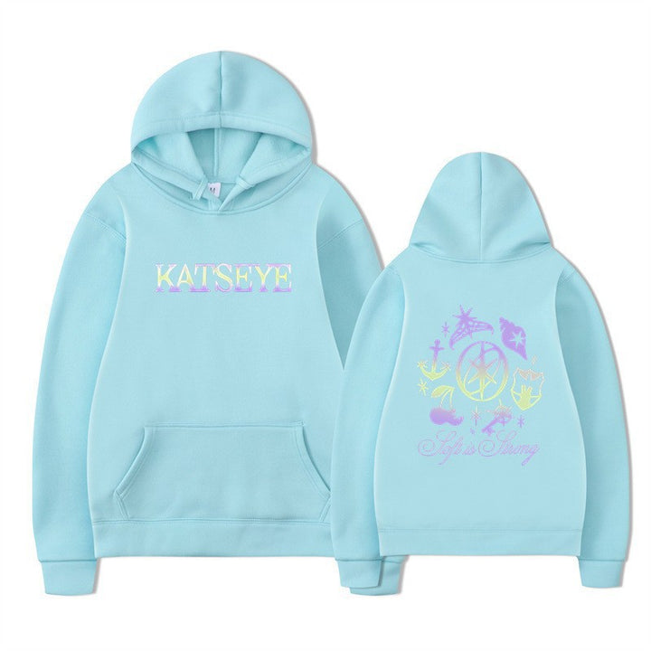 Kvinnors hoodie med kreativ grafik Mirla-Eva Jonsson