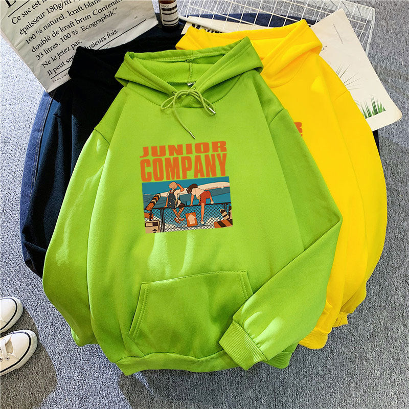 Kvinnors hoodie med kreativ grafisk design Mirla-Eva Jonsson