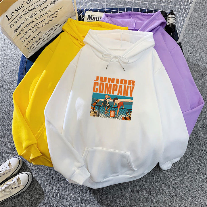 Kvinnors hoodie med kreativ grafisk design Mirla-Eva Jonsson