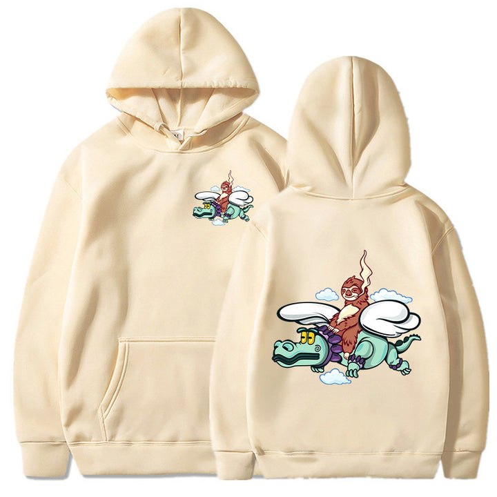 Kvinnors hoodie med kreativ grafisk design och högkvalitativt inre Mirla-Eva Jonsson