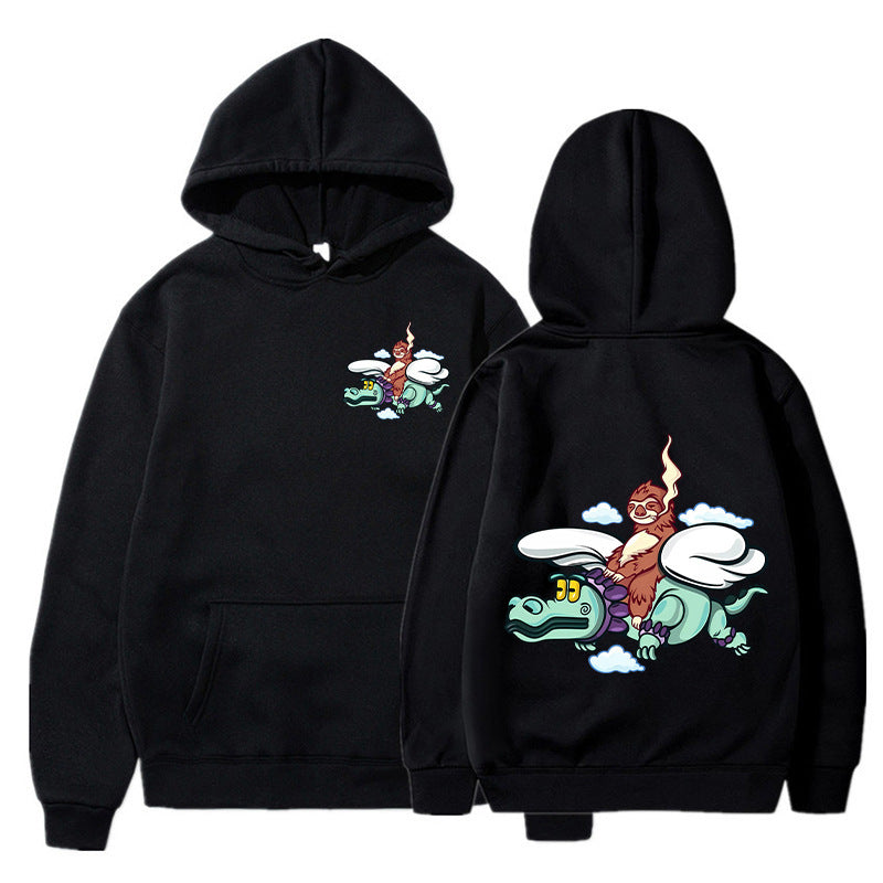Kvinnors hoodie med kreativ grafisk design och högkvalitativt inre Mirla-Eva Jonsson