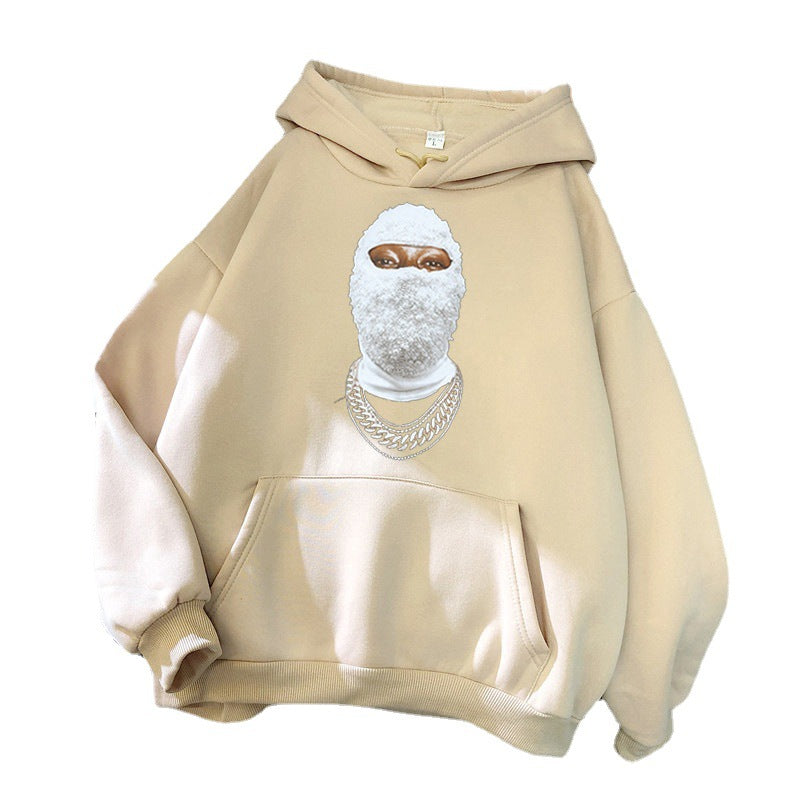 Kvinnors hoodie med kreativ grafisk design och intrikat konstverk Mirla-Eva Jonsson