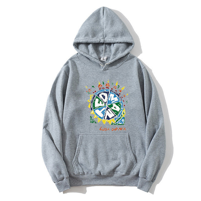Kvinnors hoodie med kreativ grafisk tryck Mirla-Eva Jonsson