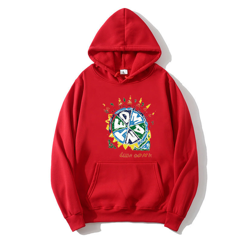 Kvinnors hoodie med kreativ grafisk tryck Mirla-Eva Jonsson