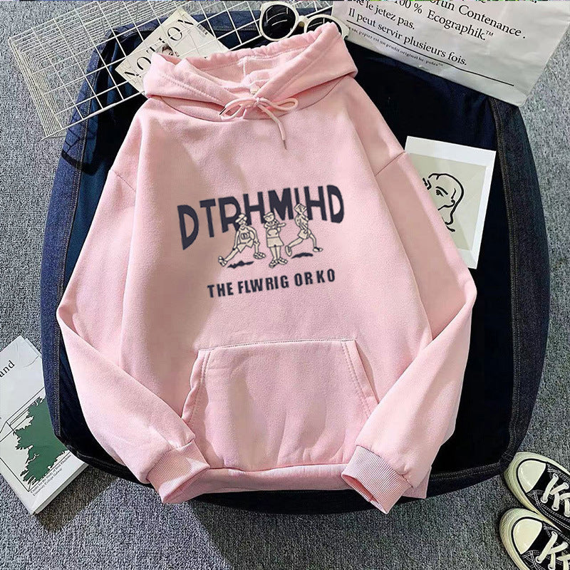 Kvinnors hoodie med kreativ grafisk tryck Mirla-Eva Jonsson