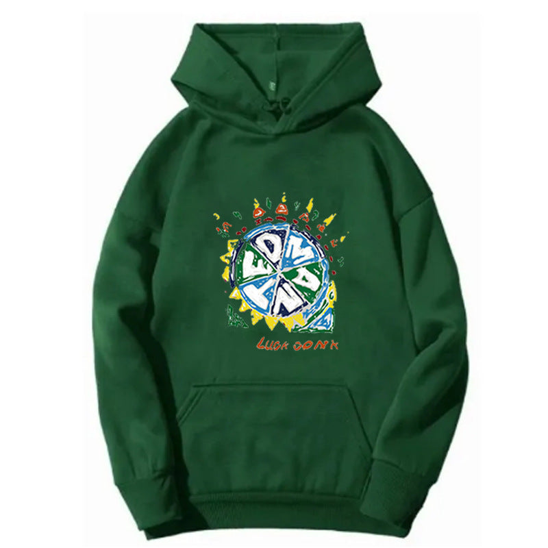 Kvinnors hoodie med kreativ grafisk tryck Mirla-Eva Jonsson