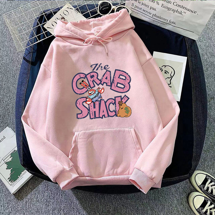 Kvinnors hoodie med kreativ kräftmotiv Chic & Style-Eva Jonsson